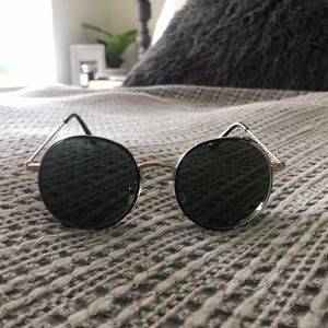 ASOS Round Sunglasses gold trim